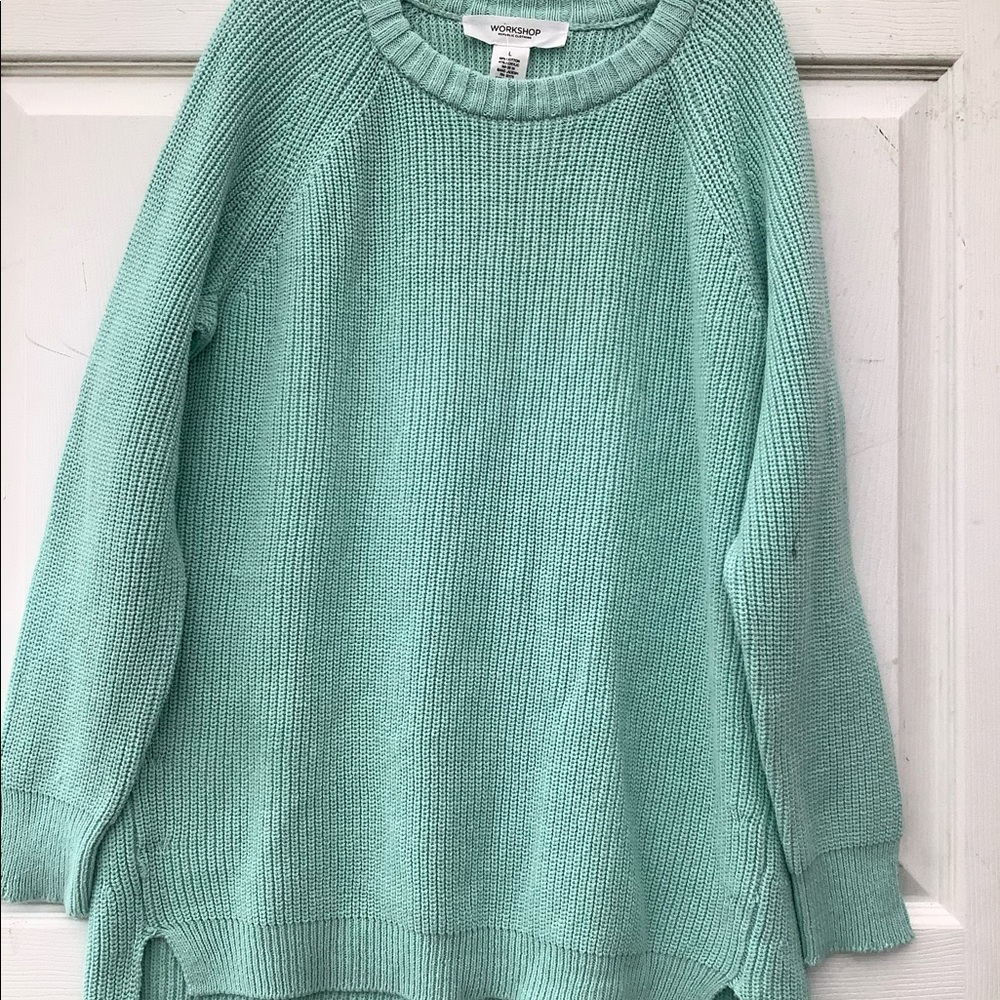NWT Workshop Republic Cozy Mint Oversize Sweater